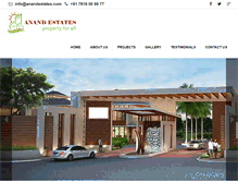 Tablet Screenshot of anandestates.com